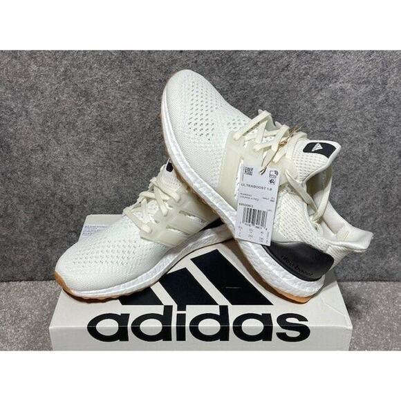 Adidas Ultraboost 1.0 Running Shoes Mens 7 HR0063 Low Top Lace Up White